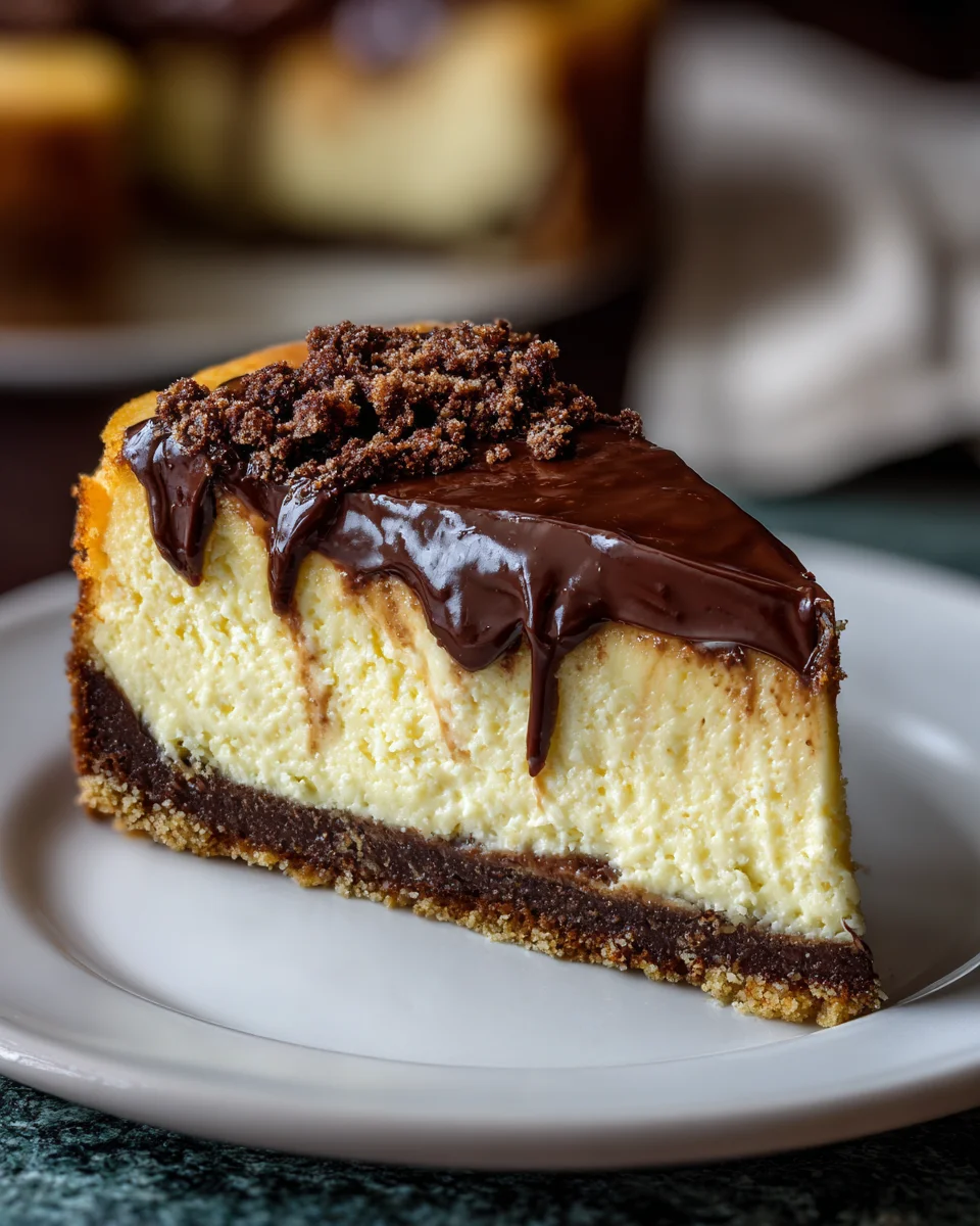 Boston Cream Pie Cheesecake