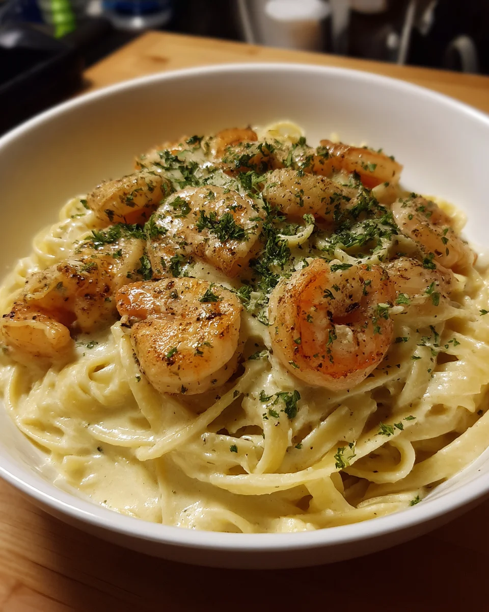 Creamy Shrimp Alfredo Pasta