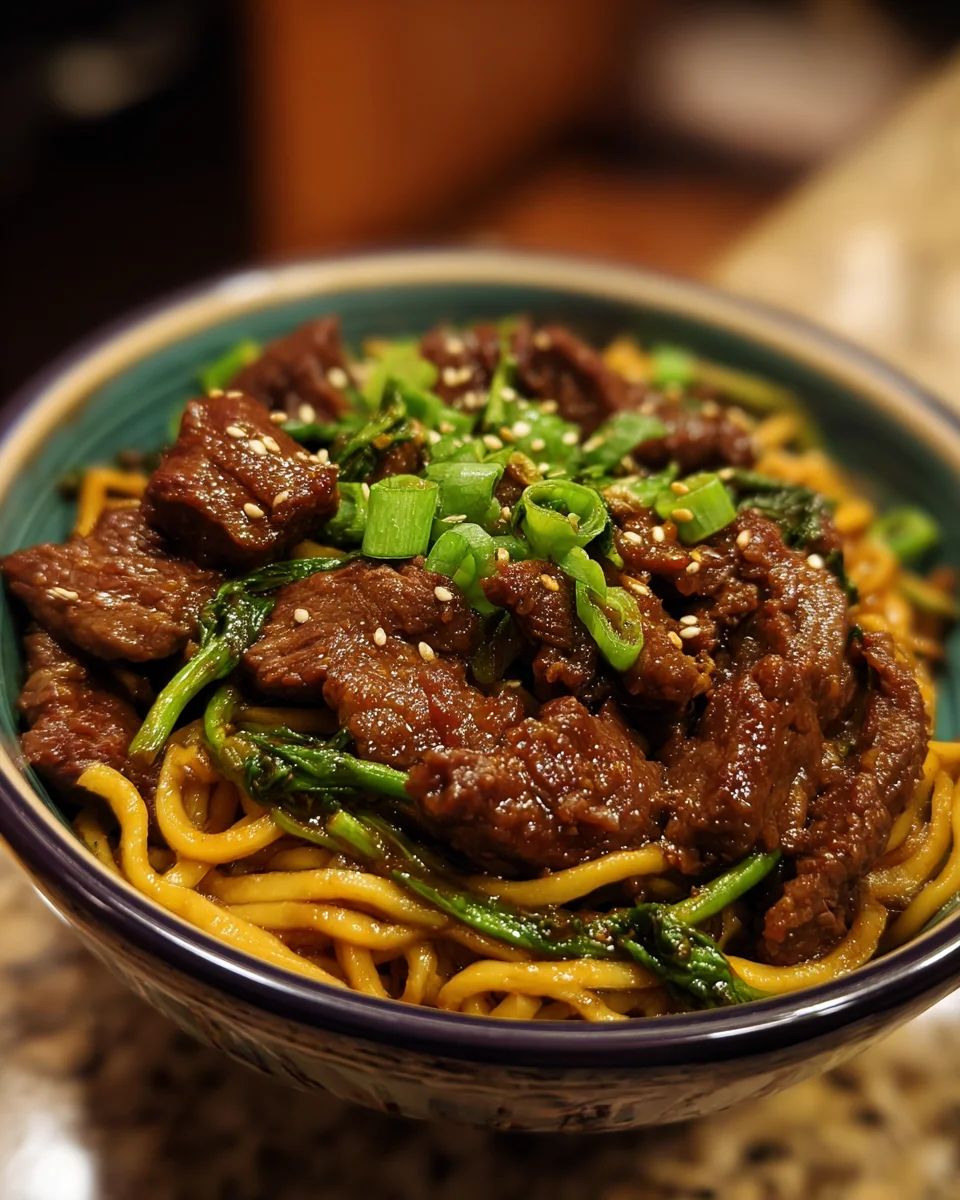 Mongolian Beef Noodles
