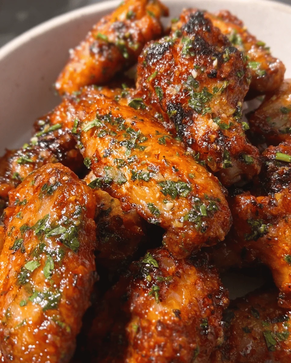 Air Fryer Garlic Parm Wings
