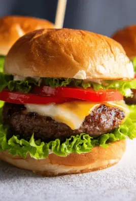 Air Fryer Hamburgers