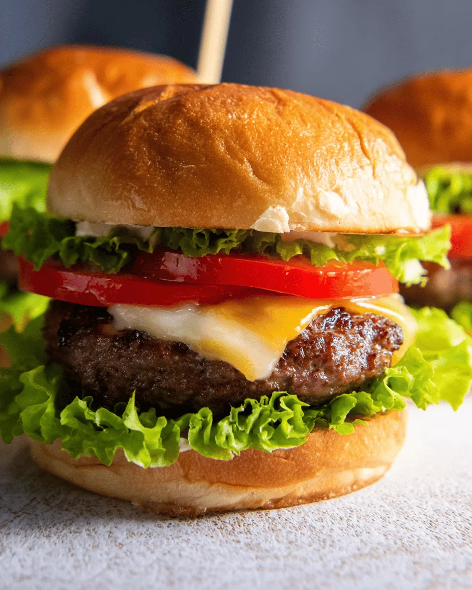 Air Fryer Hamburgers