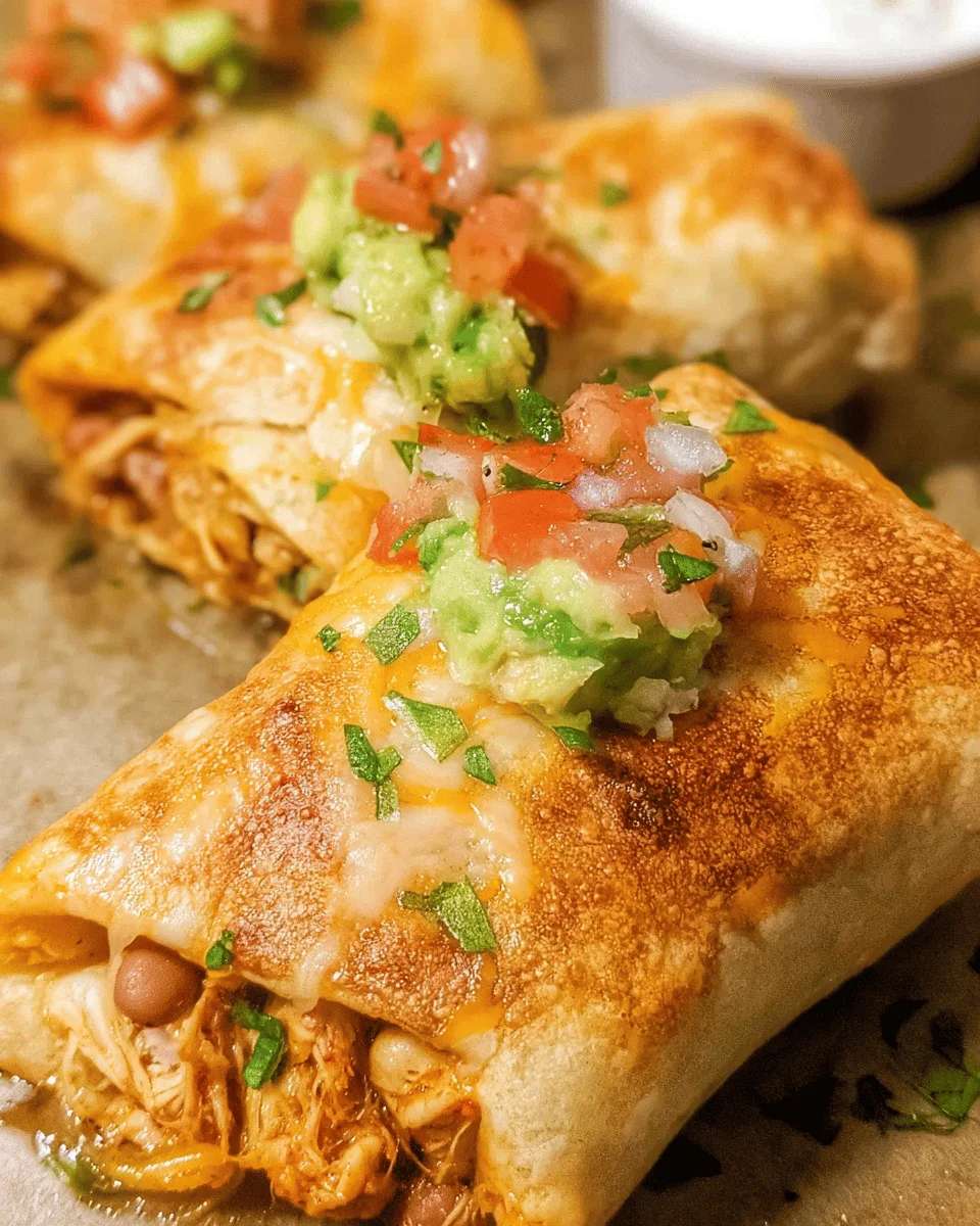 Baked Chicken Chimichanga