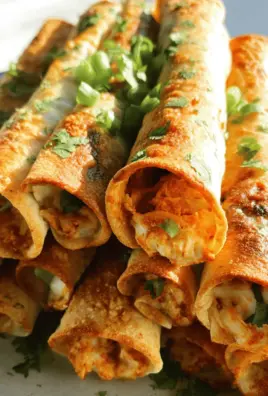 Baked Cream Cheese Chicken Taquitos