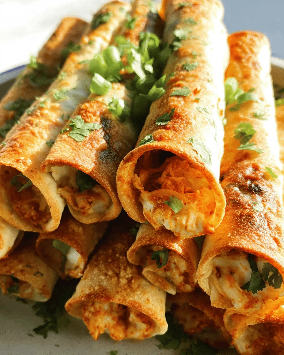 Baked Cream Cheese Chicken Taquitos