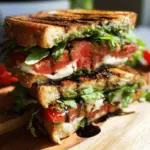 Balsamic Glazed Caprese Panini