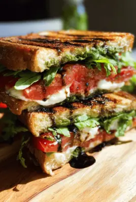 Balsamic Glazed Caprese Panini