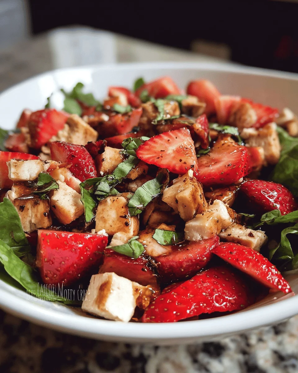 Balsamic Strawberry Chicken Salad Recipe