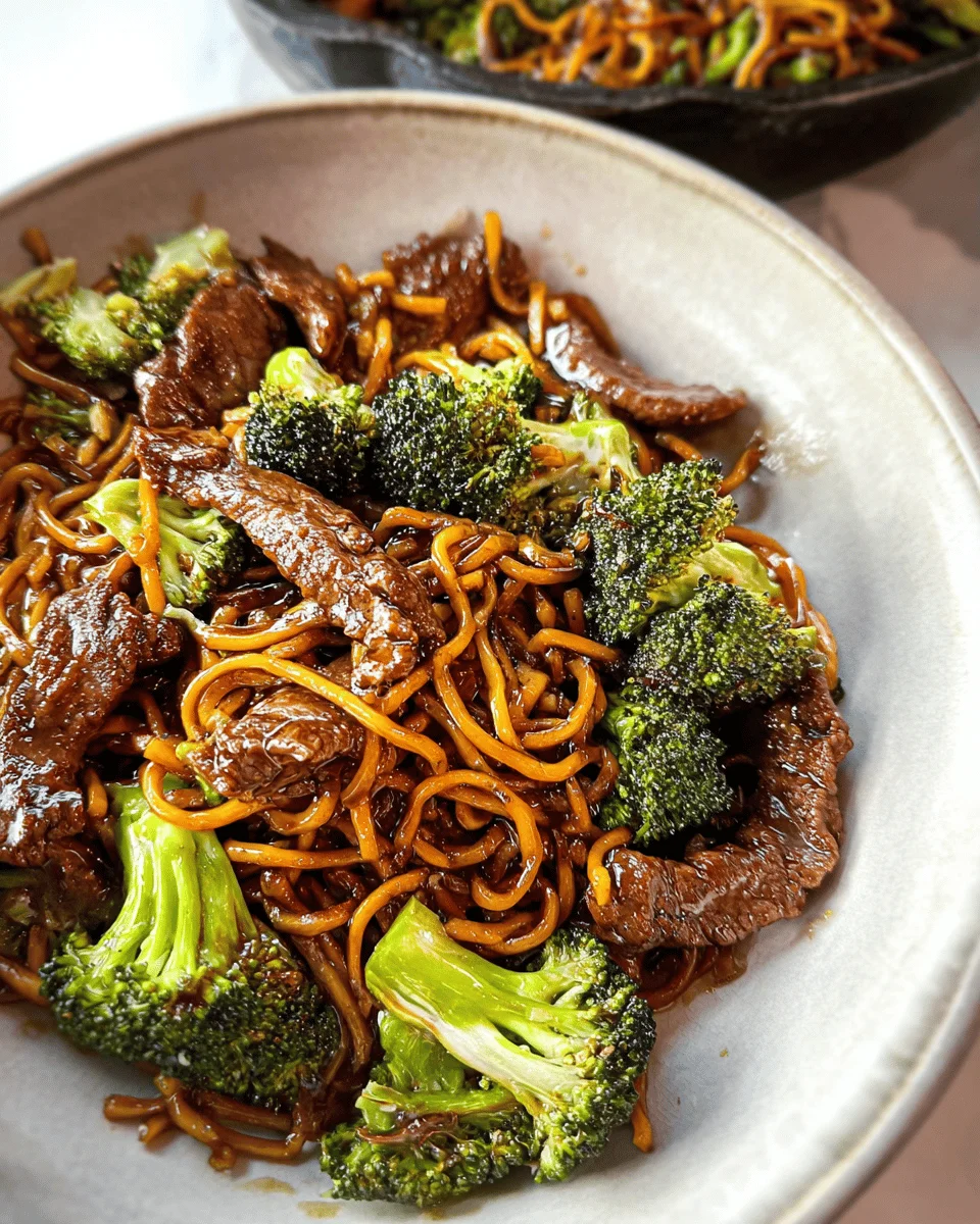 Beef and Broccoli Lomein