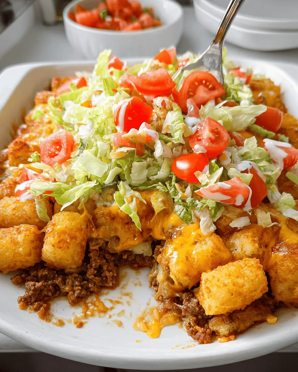 Big Mac Tater Tot Casserole