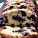 Blueberry Zucchini Bread with a Lemon Glaze