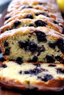 Blueberry Zucchini Bread with a Lemon Glaze