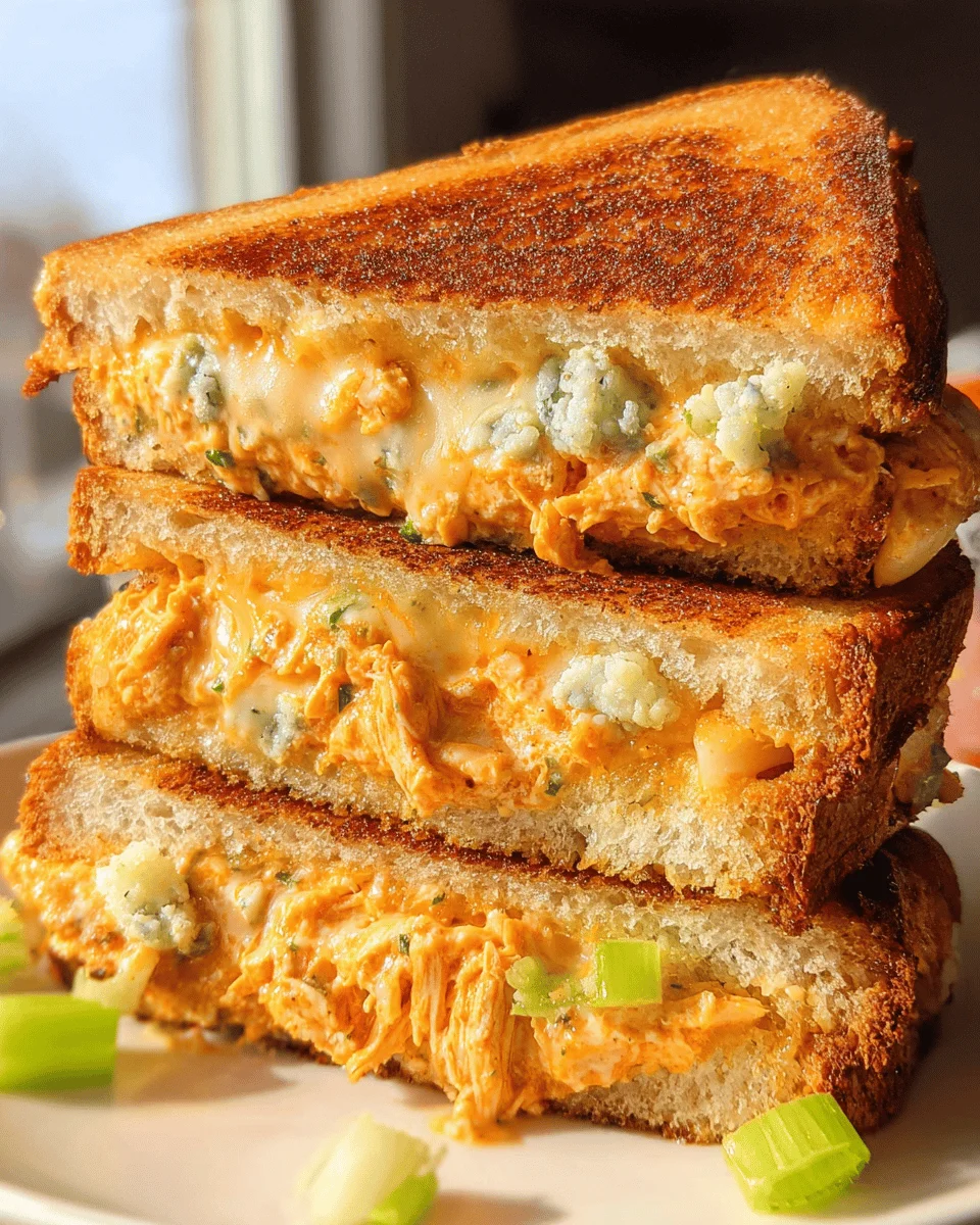 Buffalo Chicken Grilled Cheese