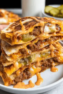 Cheeseburger Quesadillas