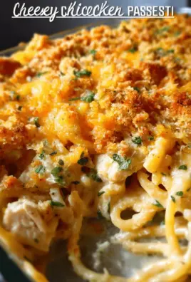 Cheesy Chicken Spaghetti Casserole