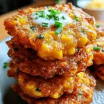 Cheesy Corn Fritters