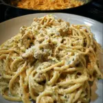 Cheesy Garlic Parmesan Chicken Spaghetti