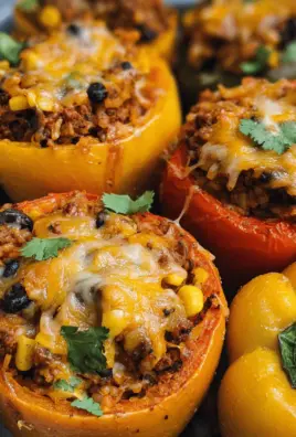 Cheesy Mexican Stuffed Peppers