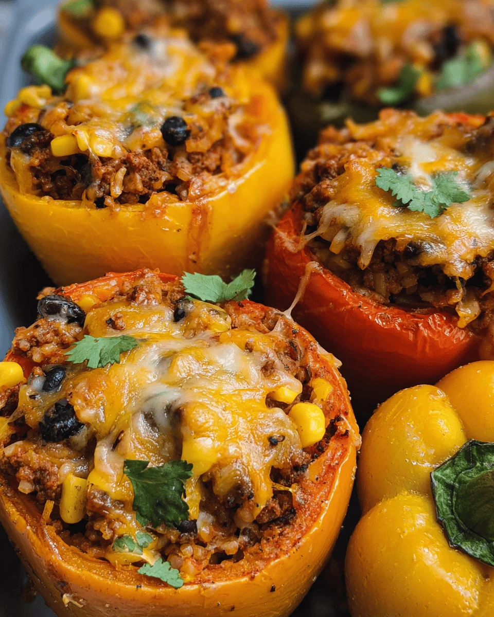 Cheesy Mexican Stuffed Peppers