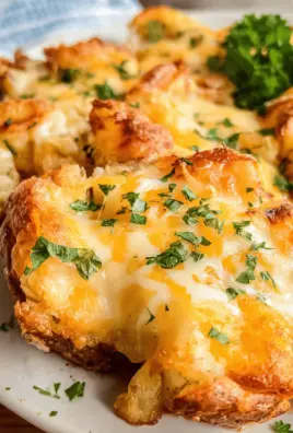 Cheesy Smashed Potatoes