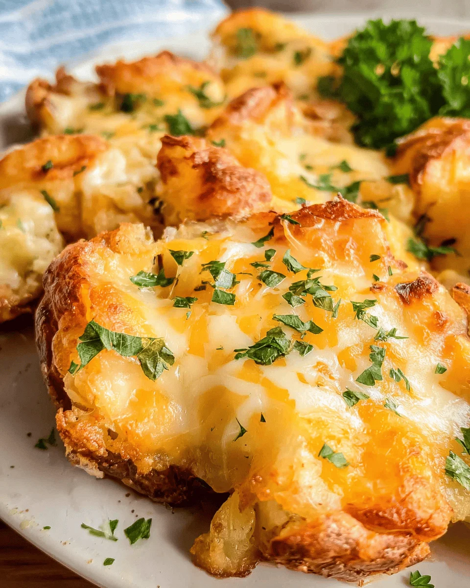 Cheesy Smashed Potatoes