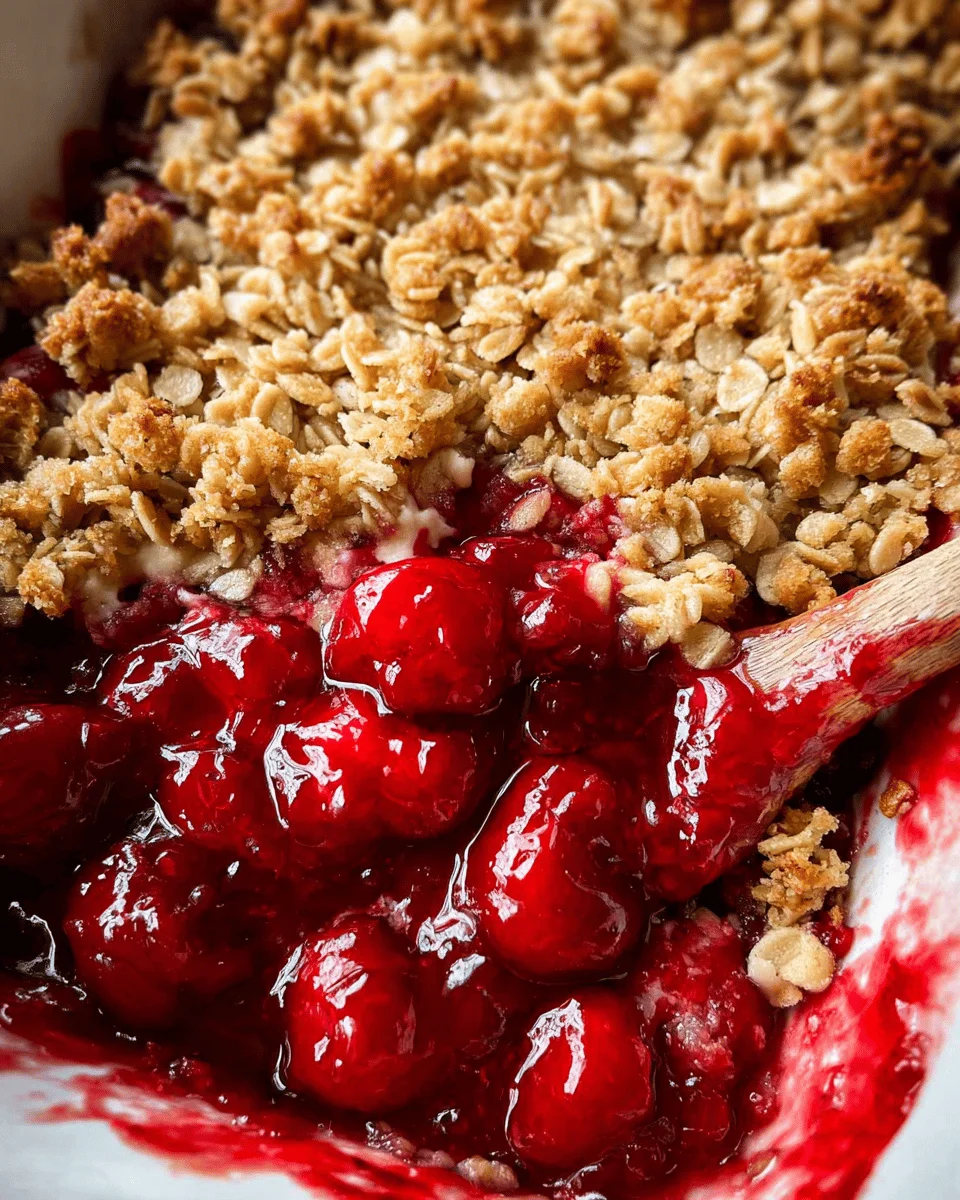 Cherry Crisp Recipe