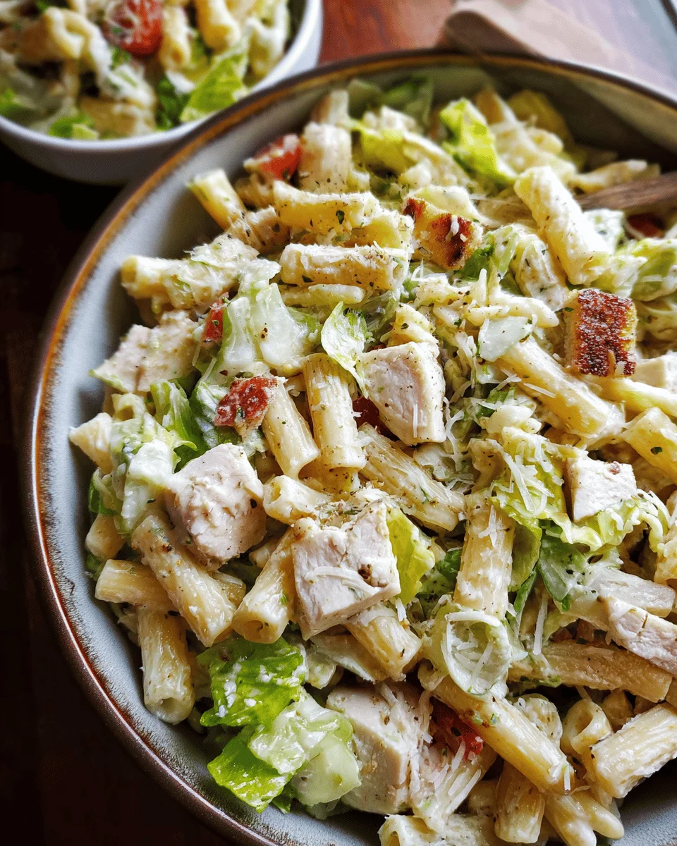 Chicken Caesar Pasta Salad