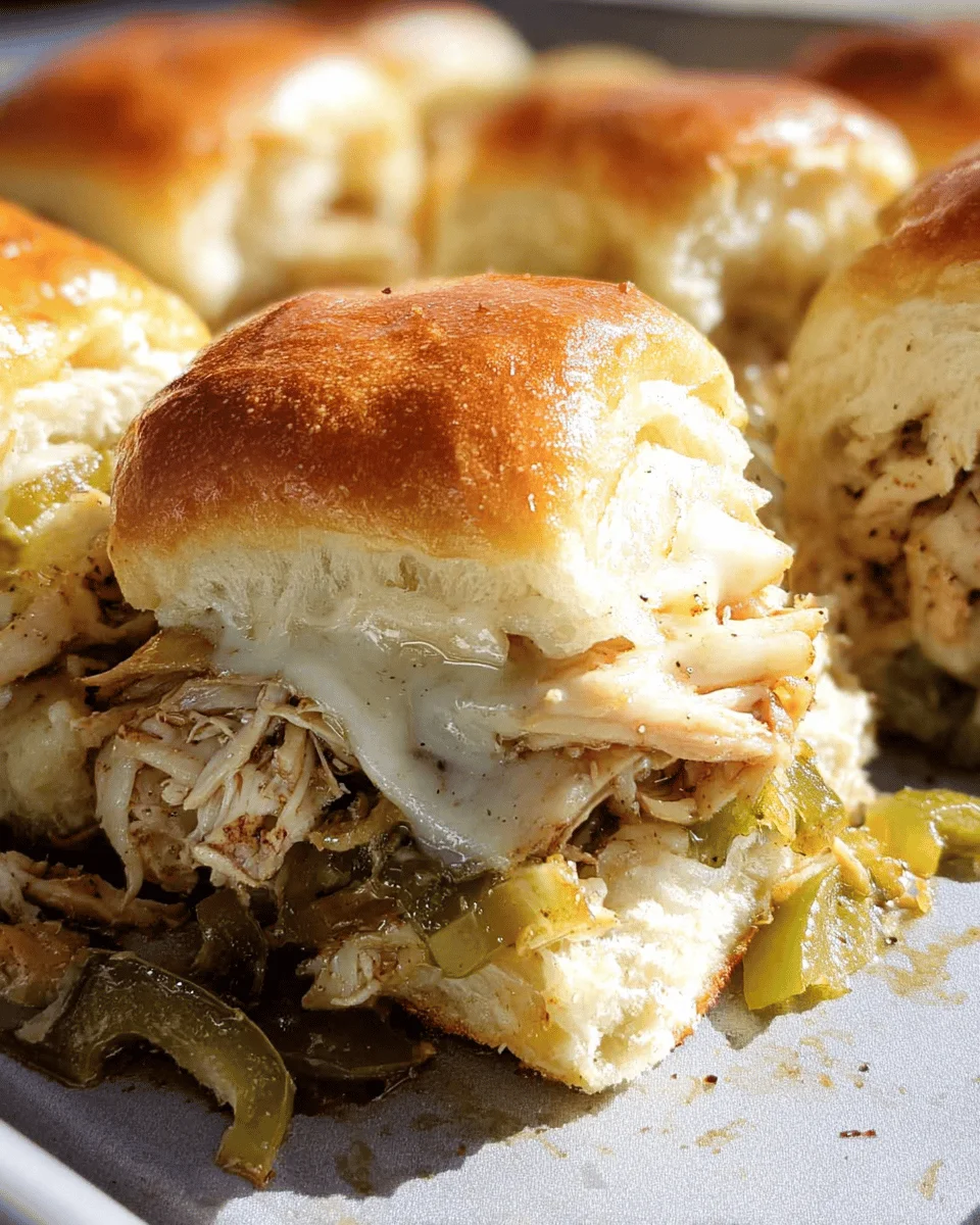 Chicken Philly Sliders