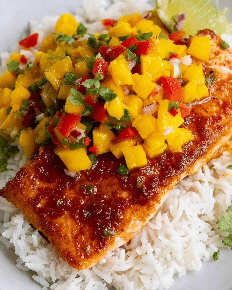 Chili Lime Salmon with Mango Salsa