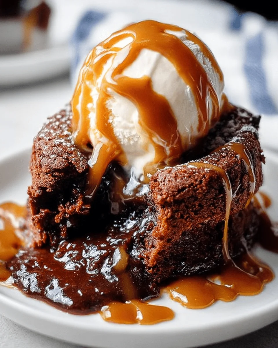 Chocolate Caramel Molten Lava Cakes