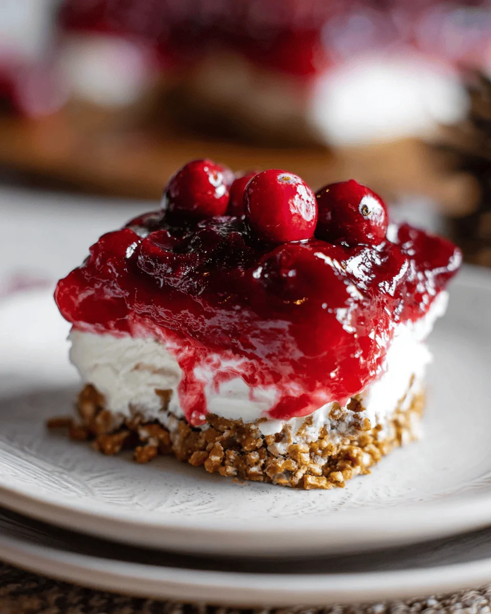 Cranberry Pretzel Salad