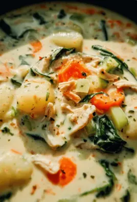 Creamy Chicken Gnocchi Soup (Olive Garden Copycat)