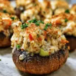 Creamy Crab Stuffed Mushrooms
