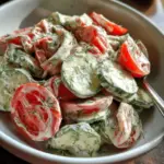 Creamy Cucumber Tomato Salad Recipe