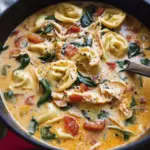 Creamy Tuscan Garlic Tortellini Soup