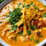 Crock Pot Creamy Chicken Tortilla Soup