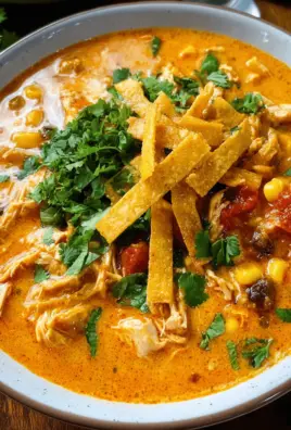 Crock Pot Creamy Chicken Tortilla Soup