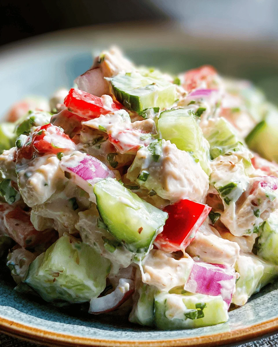 Cucumber Chicken Salad