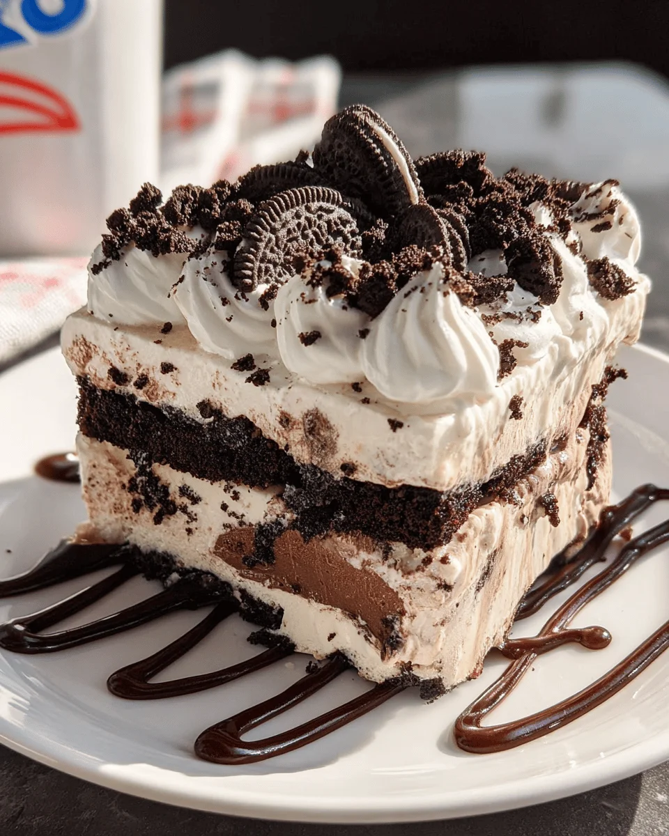 Dairy Queen Copycat Oreo Cookie Ice Cream Cake