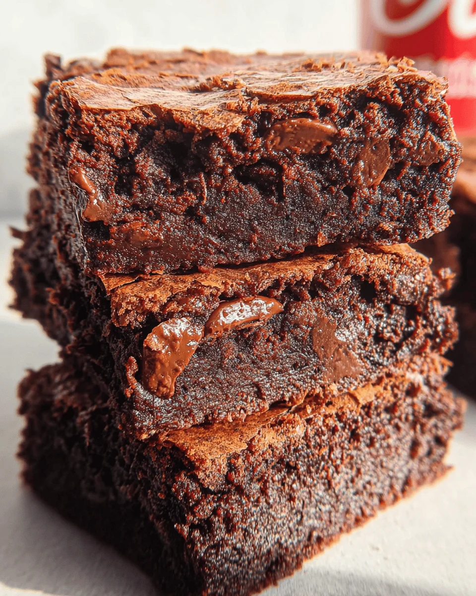 Dr Pepper Brownies