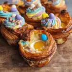 Easter Egg Croissant Cupcakes