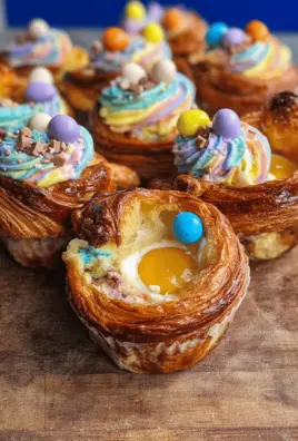 Easter Egg Croissant Cupcakes