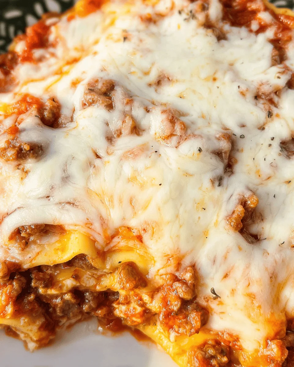 Easy Baked Ravioli Lasagna
