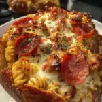 Garlic Butter Pizza Pasta Bowls