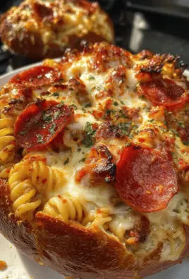 Garlic Butter Pizza Pasta Bowls