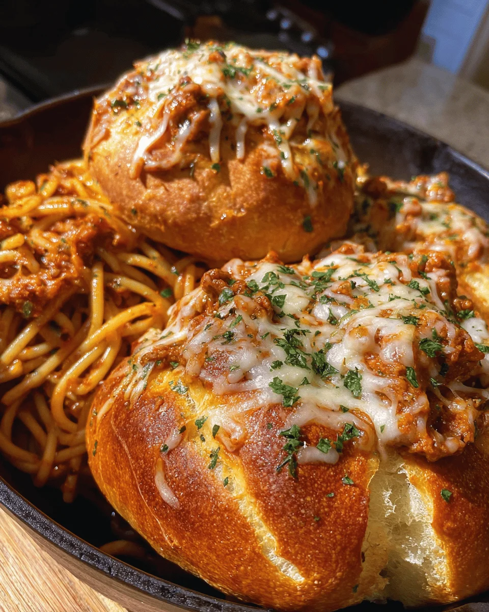 Garlic Butter Spaghetti Bowls