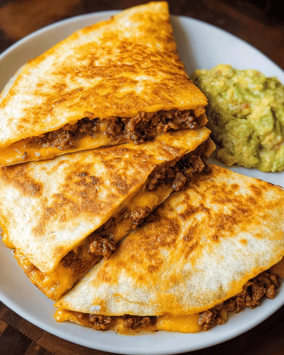 Ground Beef Quesadillas Recipe