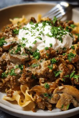 Ground Beef Stroganoff