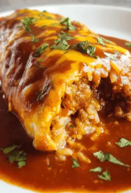 Ground Beef Wet Burrito