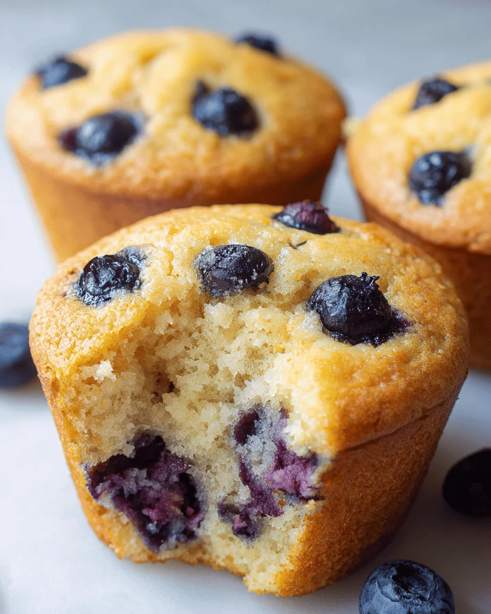 Healthy Blueberry Muffins